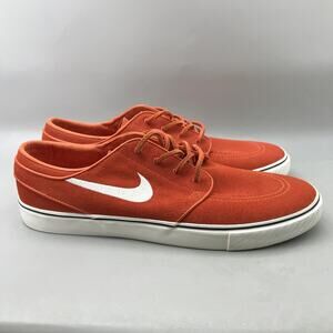 Nike SB Zoom Janoski OG+ Skateboarding Shoes Men Size 12 Orange Suede Sneakers